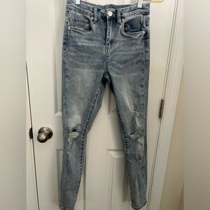 Blank NYC mid rise skinny distressed jeans size 25